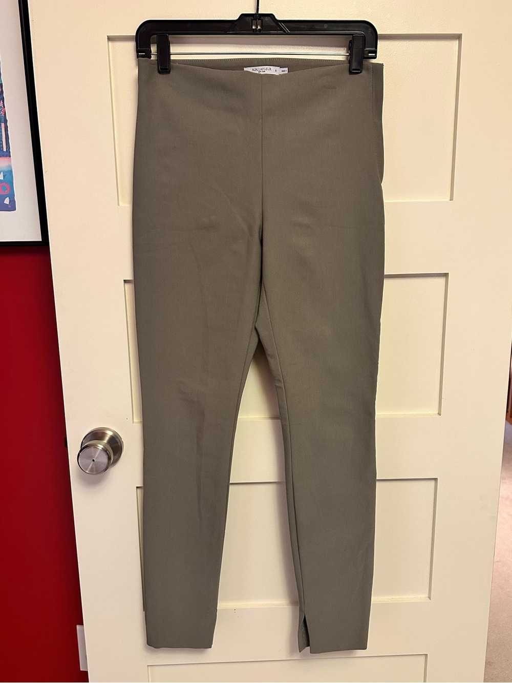 MM Lafleur Stretch Slim Ankle Pants - Olive Green